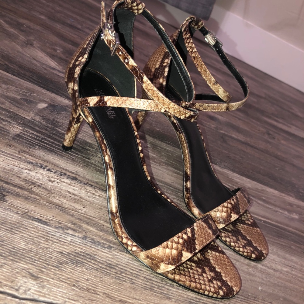 Michael Kors Snakeskin 3” Heels
